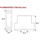Temporizador Analógico Estrela/triângulo | Ajuste 0~30s 24vcc